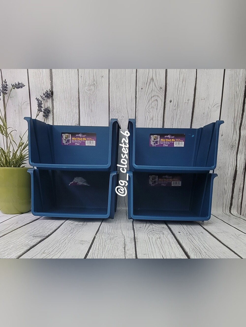 Stackable Mini Storage Bins by - Picture 2 of 8